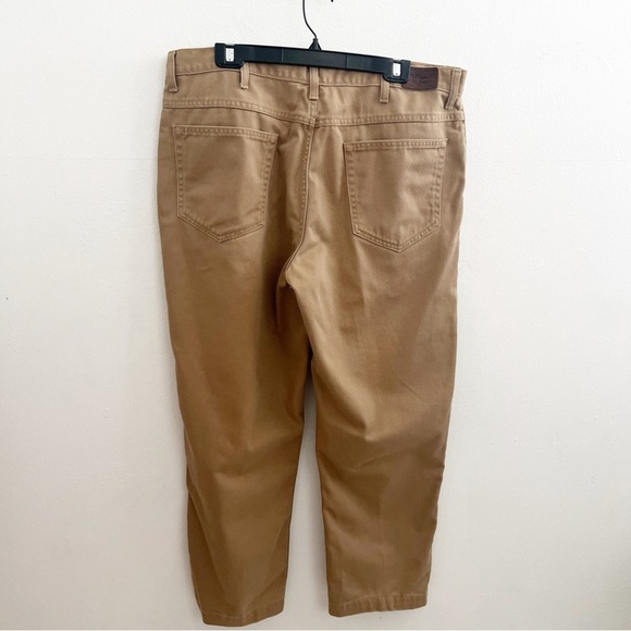 L.L. Bean Men's Straight Fit Khaki Jeans size 38 - Picture 5 of 8